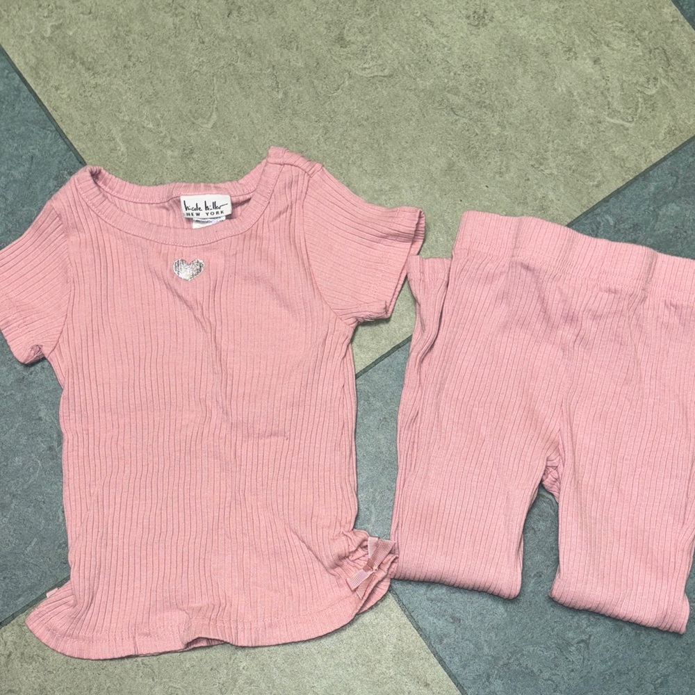 Pink Ribbed kids Outfit